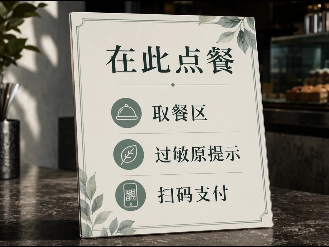 Chinese menu signage source