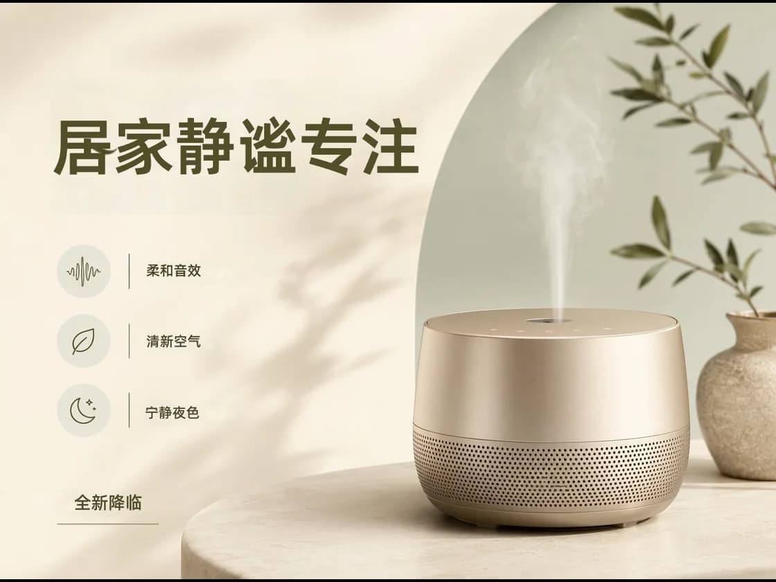 Chinese smart aroma speaker poster source image