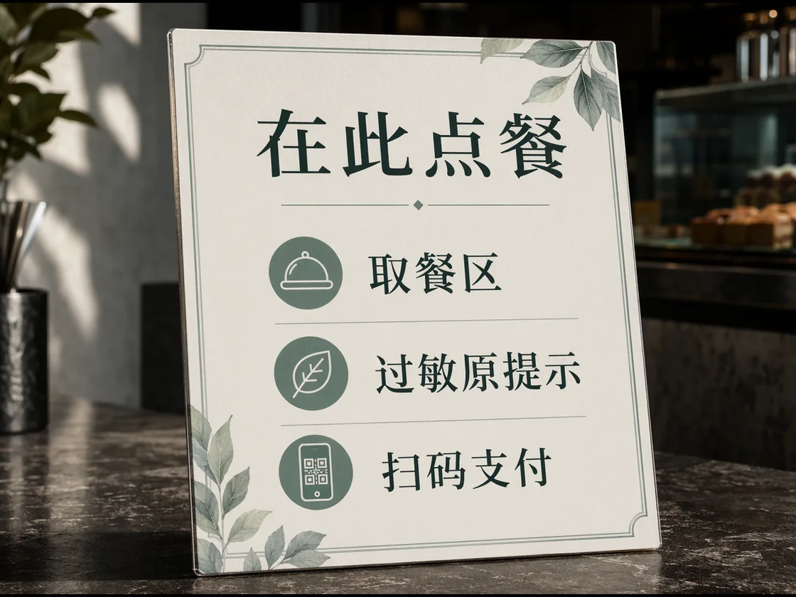 Chinese menu signage source